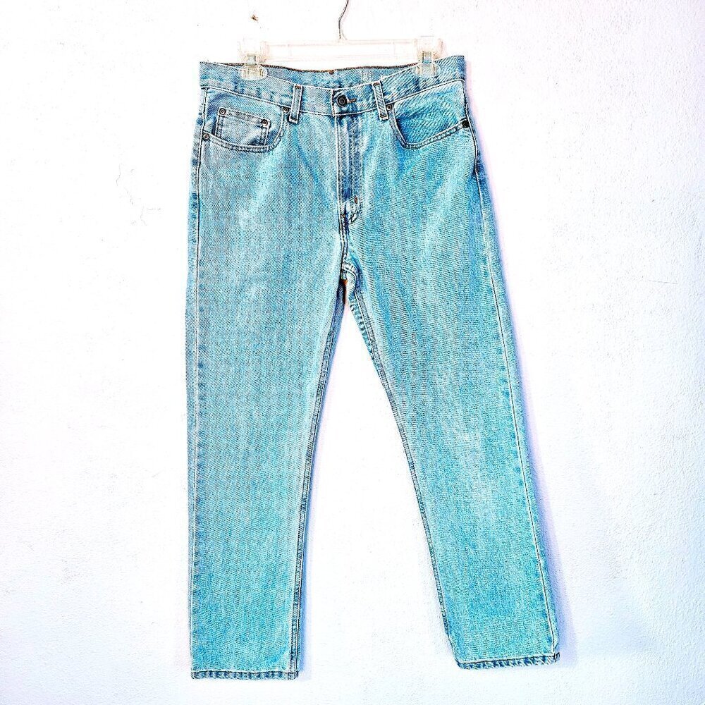 George Men's Everyday White Washed Jeans Size 32 X 32 High Rise  Casual Wear
